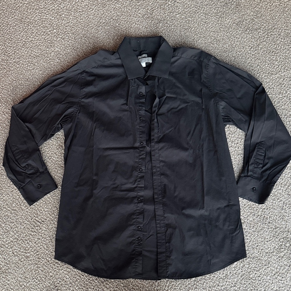 Men's Black Dress Shirt